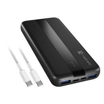 NATEC TREVI SLIM Q V2 Lithium Polymer (LiPo) 10000 mAh Black