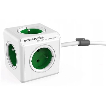 Allocacoc PowerCube Extended Type E power extension 1.5 m 5 AC outlet(s) Indoor Green