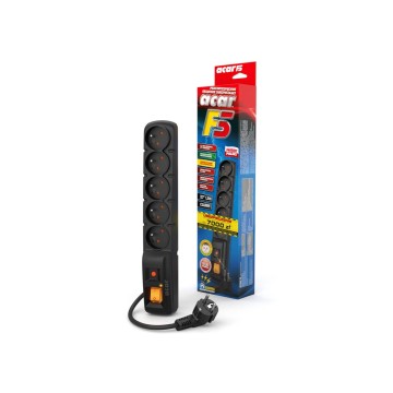 ACAR F5 Black 5 AC outlet(s) 230 V 1.5 m ACAR F5 Black 5 AC outlet(s) 230 V 1.5 m