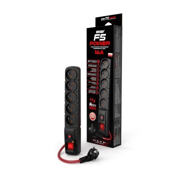 Acar F5 Power strip 16A (1 5m black) Acar F5 Power strip 16A (1 5m black)
