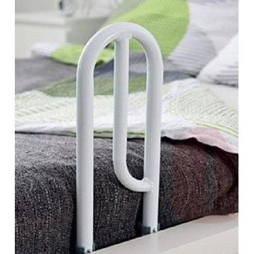 Height-adjustable bed rail making it easier to stand up