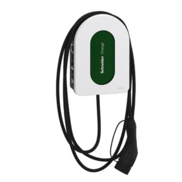 Schneider Electric EVH5A11N2C5 electric vehicle charging station Green  White Wall 1
