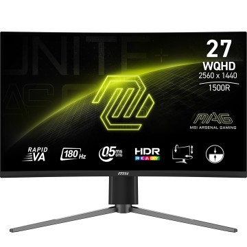 MSI MAG 27CQ6PF computer monitor 68.6 cm (27 ) 2560 x 1440 pixels Wide Quad HD LCD Black