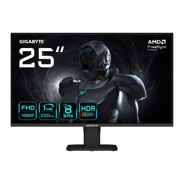 GIGABYTE GS25F2 25  FHD Gaming Monitor - 1920 x 1080  200Hz  1ms  300 cd/m2  Display HDR 10  HDMI 2.0  Displayport 1.4