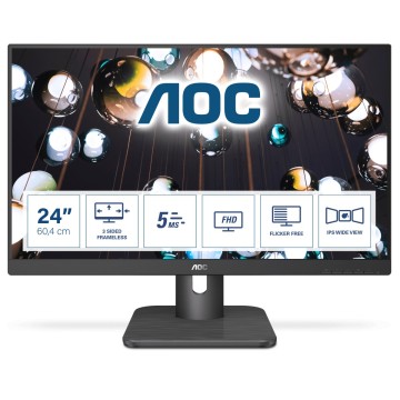 AOC E1 24E1Q computer monitor 60.5 cm (23.8 ) 1920 x 1080 pixels Full HD LED Black