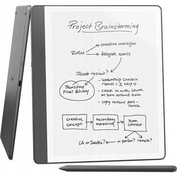 Ebook New Kindle Scribe - 2024 release 10.2  glare-free 64GB Wi-Fi (Without Lockscreen Ads) with Premium Pen Tungsten