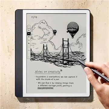 Ebook New Kindle Scribe - 2024 release 10.2  glare-free 64GB Wi-Fi (Without Lockscreen Ads) with Premium Pen Tungsten