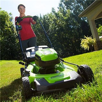 Cordless mower 60V 4Ah 46 cm Greenworks GD60LM46HPK4  - 2502807UB