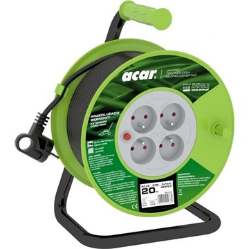 Acar PZ-4Z/OTM H05VV-F 3G1.0 20M  Retractable extension cable