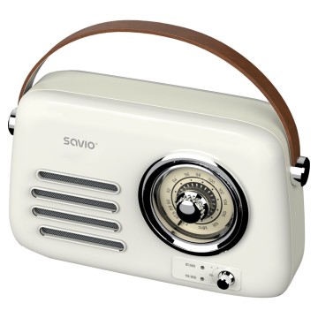SAVIO RS-02 Portable Radio  white