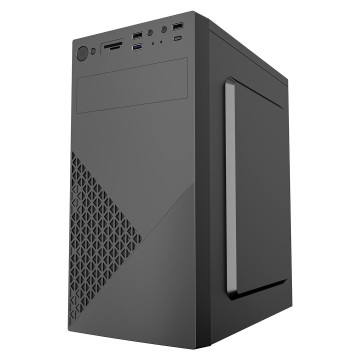 Gembird CCC-FC-K170-600W Office computer case Fornax K170  mATX  black + 600W 80PLUS bronze PSU