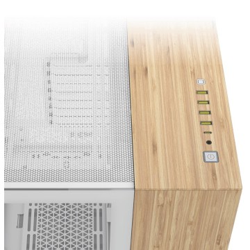 Corsair CC-9011284-WW computer case Midi Tower Bamboo  White