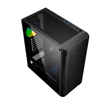 Gembird CCC-FC-400X Gaming ARGB computer case Fornax 400X  black