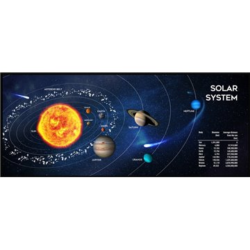Gembird MP-SOLARSYSTEM-XL-01 Gaming mouse pad  extra large   Cosmos  350 x 900 mm