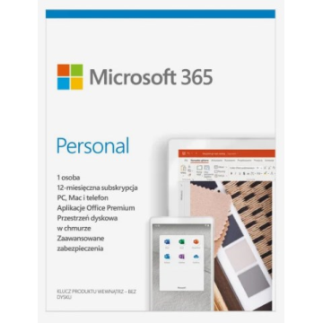 Microsoft 365 Personal PL (1 person 5 devices  12 months physical version Poland) (EP2-32454)