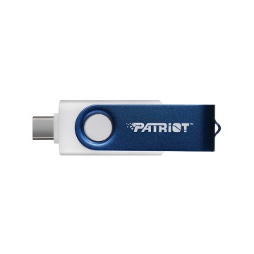 Patriot Memory 64GB Xporter X550 USB flash drive Dual USB A+C (PS64GX550AAD) White  Blue
