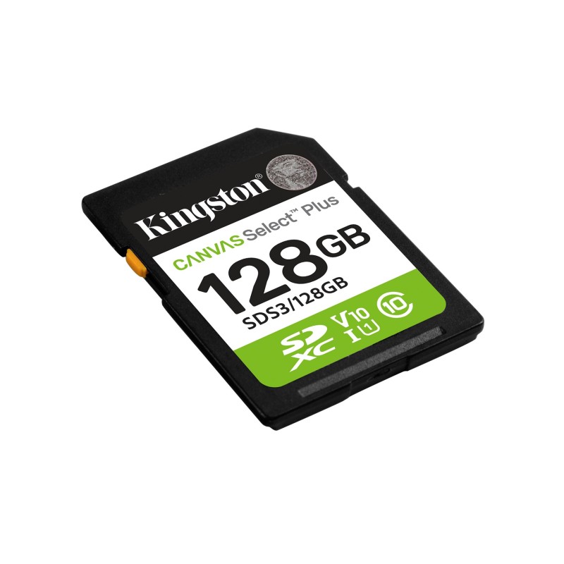 Kingston Technology 128GB SDXC Canvas Select Plus Gen3 150MB/s C10 UHS-I U1 V10 Kingston Technology 128GB SDXC Canvas Select Plus Gen3 150MB/s C10 UHS-I U1 V10