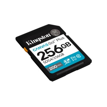 Kingston Technology Canvas Go! Plus 256GB SDXC Canvas Go Plus Gen4 200MB/s C10 UHS-I U3 V30
