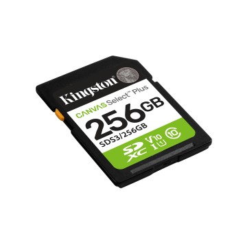 Kingston Technology 256GB SDXC Canvas Select Plus Gen3 150MB/s C10 UHS-I U1 V10 Kingston Technology 256GB SDXC Canvas Select Plus Gen3 150MB/s C10 UHS-I U1 V10