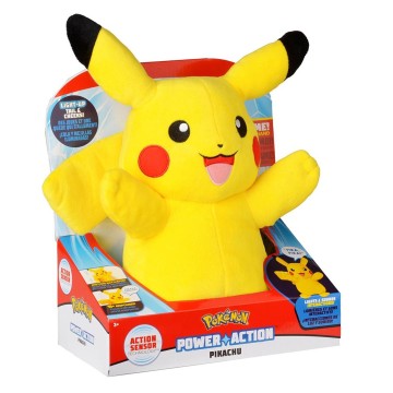 Pokemon Power Action Pikachu Interactive Toy  Plush  25 cm