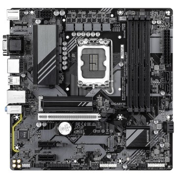 GIGABYTE B760M DS3H GEN5 Motherboard - Supports Intel Core 14th Gen CPUs  6+2+1 Phases Digital VRM  up to 5600MHz DDR5  2xPCIe 4