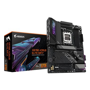 GIGABYTE X870E AORUS ELITE WIFI7 Motherboard - Supports AMD Ryzen 9000 CPUs  16+2+2 Phases Digital VRM  up to 8000Hz DDR5 (OC)  