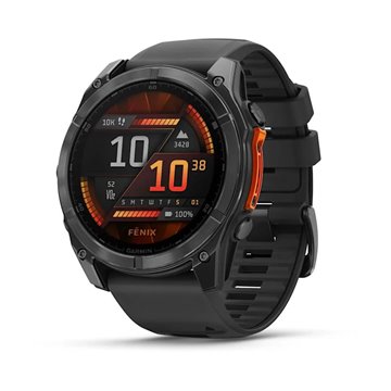 Garmin Fenix 8 3.56 cm (1.4 ) AMOLED 51 mm Digital 454 x 454 pixels Touchscreen Titanium Wi-Fi GPS (satellite)