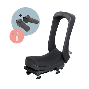 URBAN IKI Junior boot seat BLACK/BLACK SET key lock