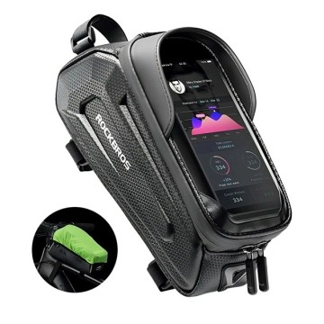 Rockbros B68 Bike frame bag Phone pocket 1.7l Black