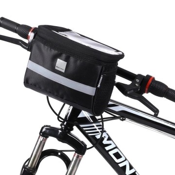 Wozinsky WBB12BK Handlebar bike bag + Phone case 2l Black