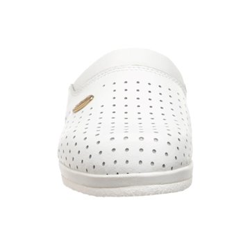 Scholl Clog Backguard - women's white clogs  size 37