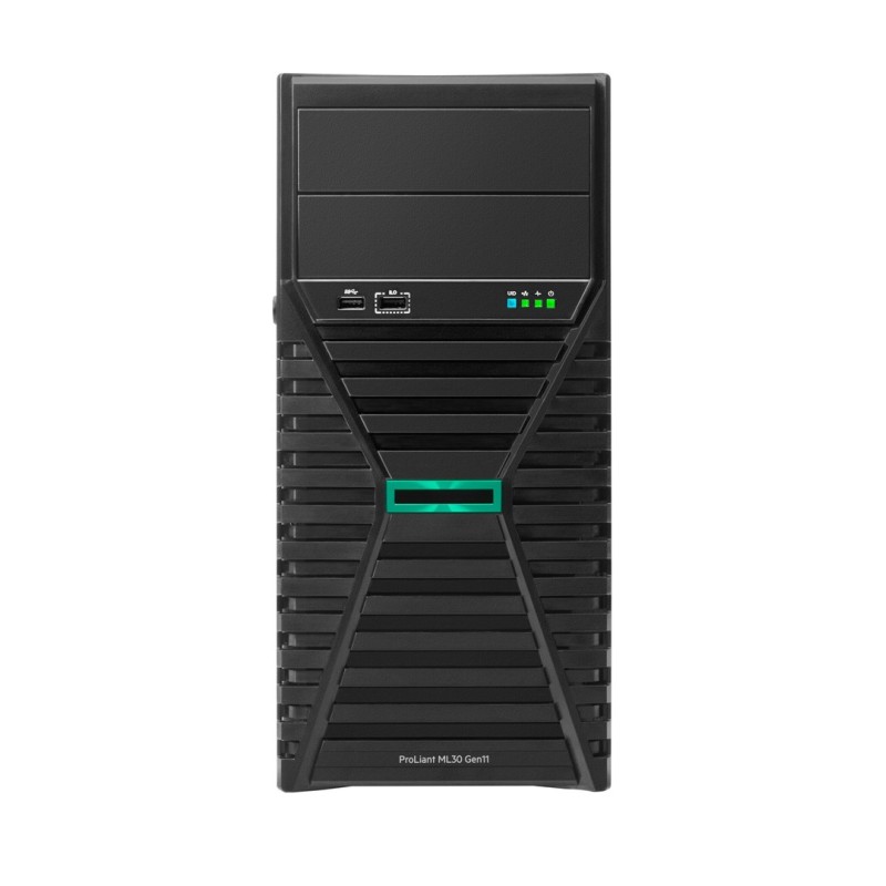 HPE ProLiant ML30 Gen11 E-2434 3.4GHz 4-core 1P 16GB-U 8SFF-HP 800W PS Server HPE ProLiant ML30 Gen11 E-2434 3.4GHz 4-core 1P 16GB-U 8SFF-HP 800W PS Server