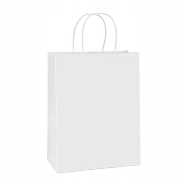 Paper bag with handle BSTech 260x170x310 mm 120 g/m2 25 pcs. White