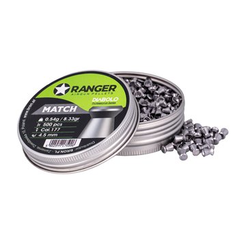 4.5 mm RANGER Diabolo Professional Match flat 500 shot