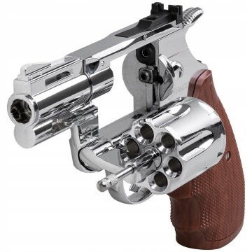 RANGER Python 357 Magnum 2.5  chrome KWC revolver cal. 4.5 BBs 6-shot. FULL METAL CO2 (AAKCMD661BZB)