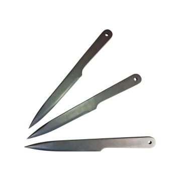 KAL22-SR - Throwing knives  3 pieces  silver