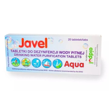 Javel Aqua water disinfection tablets  20 pcs