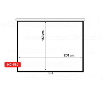 Maclean MC-594 projection screen 2.54 m (100 ) 3:4
