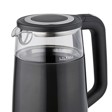 ELDOM C530 NEVO electric kettle 1.7 L 2200 W Black  Transparent