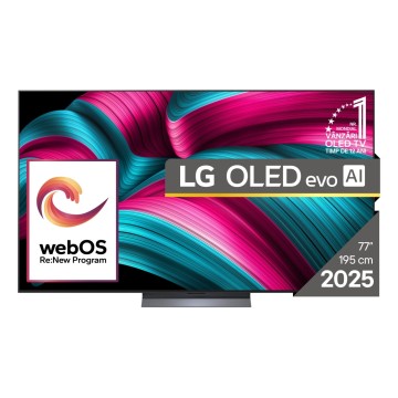 LG OLED evo AI OLED77C51LA TV 195.6 cm (77 ) 4K Ultra HD Smart TV Wi-Fi Black