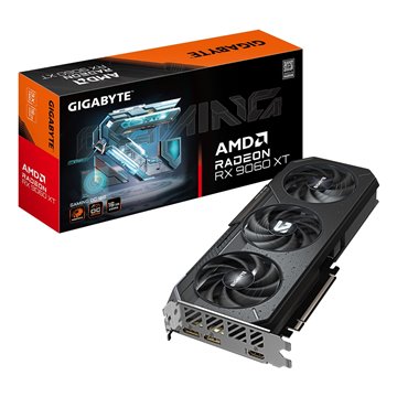 GIGABYTE Radeon RX 9060 XT GAMING OC 16G Graphics Card - 16GB GDDR6  128bit  PCI-E 5.0  3320 MHz Core Clock  2 x DisplayPort  1 