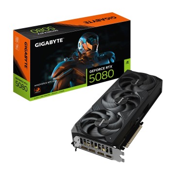GIGABYTE GeForce RTX 5080 WINDFORCE SFF 16G Graphics Card - 16GB GDDR7  256bit  PCI-E 5.0  2617MHz Core Clock  3 x DisplayPort  