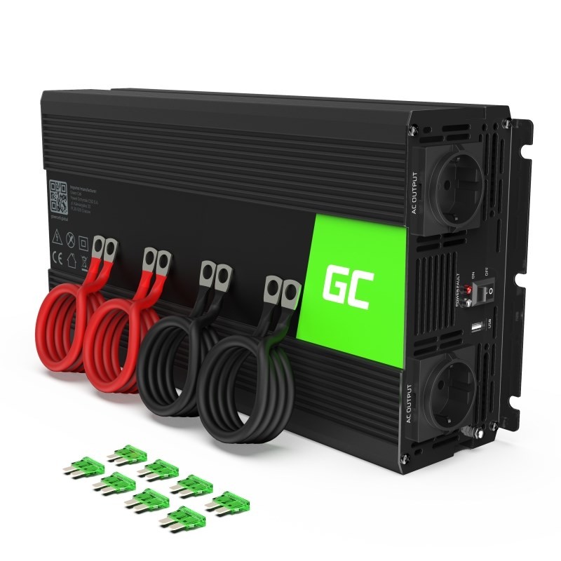 Green Cell INV12 power adapter/inverter Auto 3000 W Black Green Cell INV12 power adapter/inverter Auto 3000 W Black