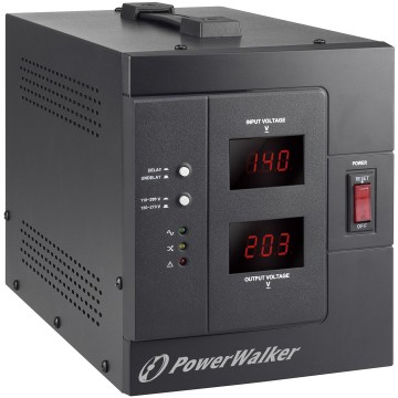 PowerWalker AVR 3000 SIV FR voltage regulator 1 AC outlet(s) 110-280 V Black