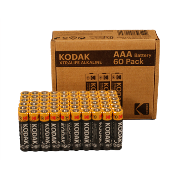 Kodak XTRALIFE alkaline AAA battery (60 pack)