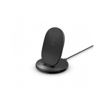 SUPPORTO DI RICARICA WIRELESS 15W CON ALIMENTATORE - NERO