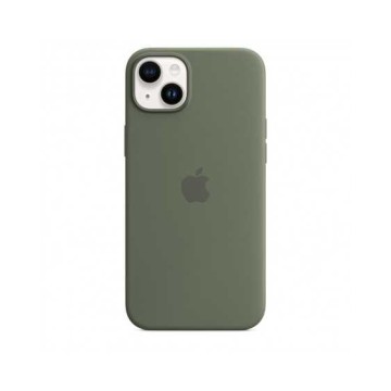 Custodia con Magsafe in Silicone per iPhone 14 Plus - Oliva