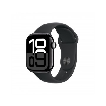 Apple Watch Series 10 GPS 42mm Jet Nero Cassa Alluminio con Nero Sport Band - S/M