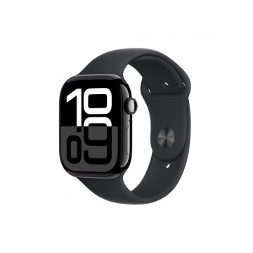 Apple Watch Series 10 GPS 46mm Jet Nero Cassa Alluminio con Nero Sport Band - S/M