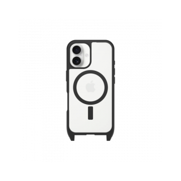OtterBox React Necklace MagSafe Apple iPhone 16 Black Crystal - clear/black